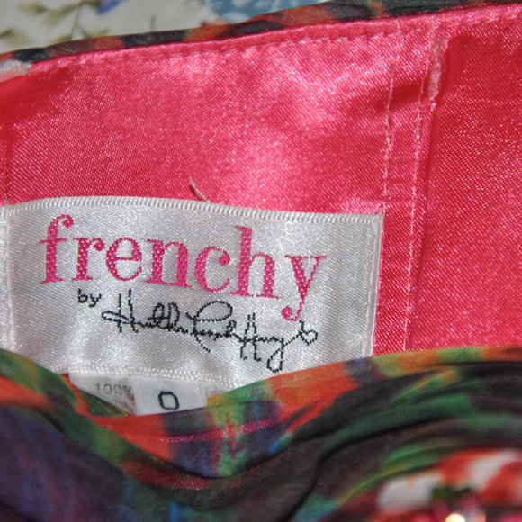 Frenchy by Heather French Henry Colorful Boho Strapless Chiffon Maxi Gown - Picture 4 of 7